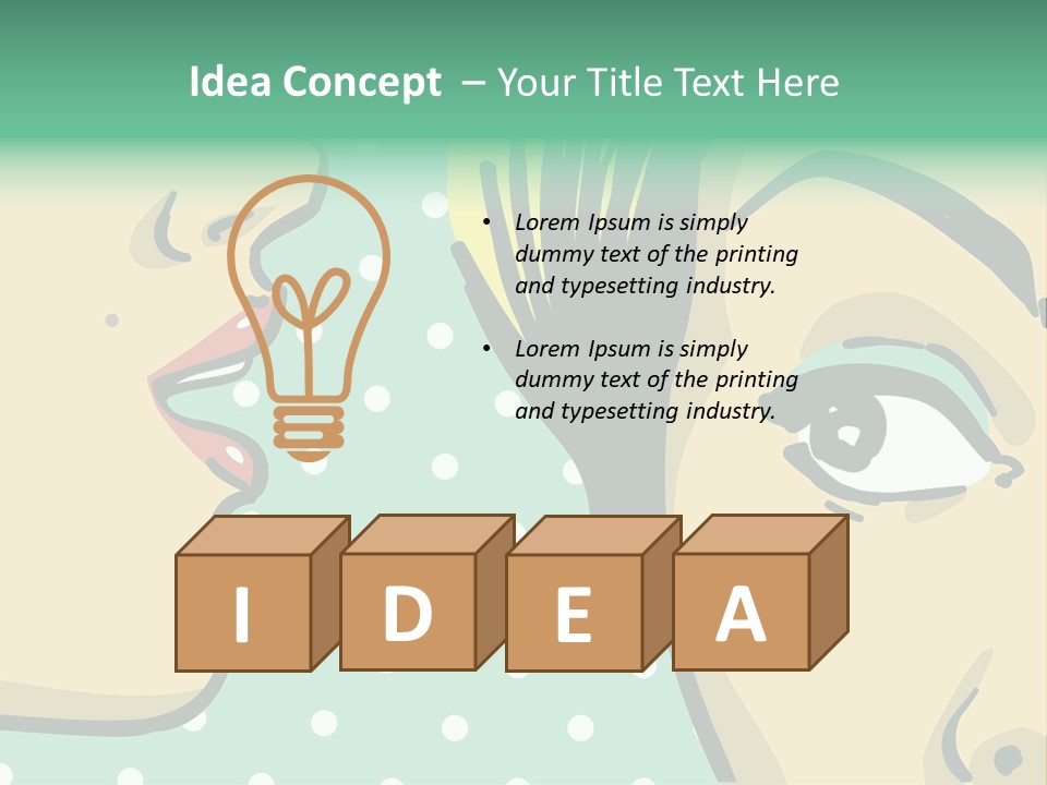 Art Retro White PowerPoint Template