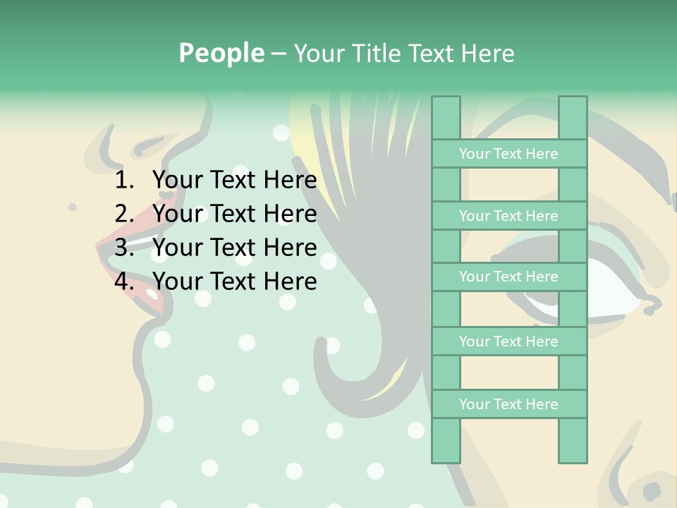 Art Retro White PowerPoint Template