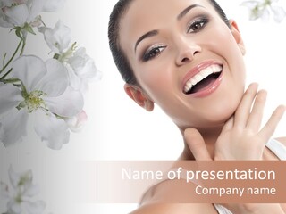 Spa Romantic Hands PowerPoint Template