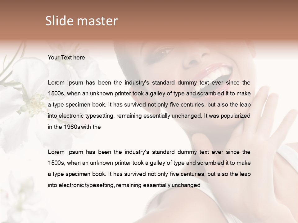 Spa Romantic Hands PowerPoint Template