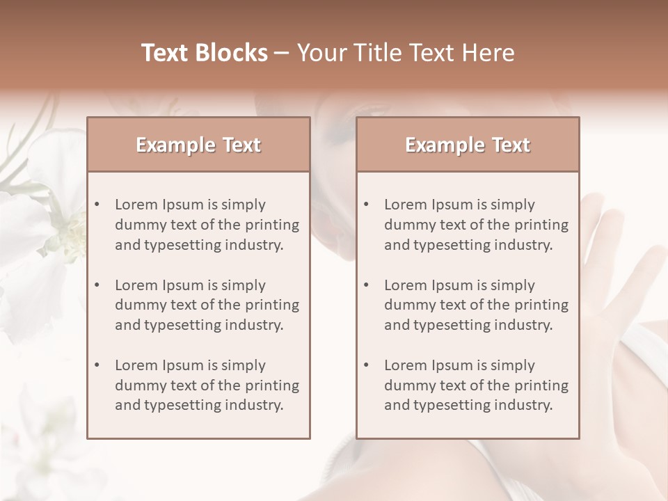 Spa Romantic Hands PowerPoint Template