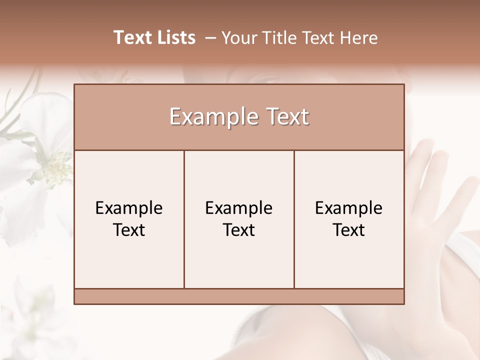 Spa Romantic Hands PowerPoint Template
