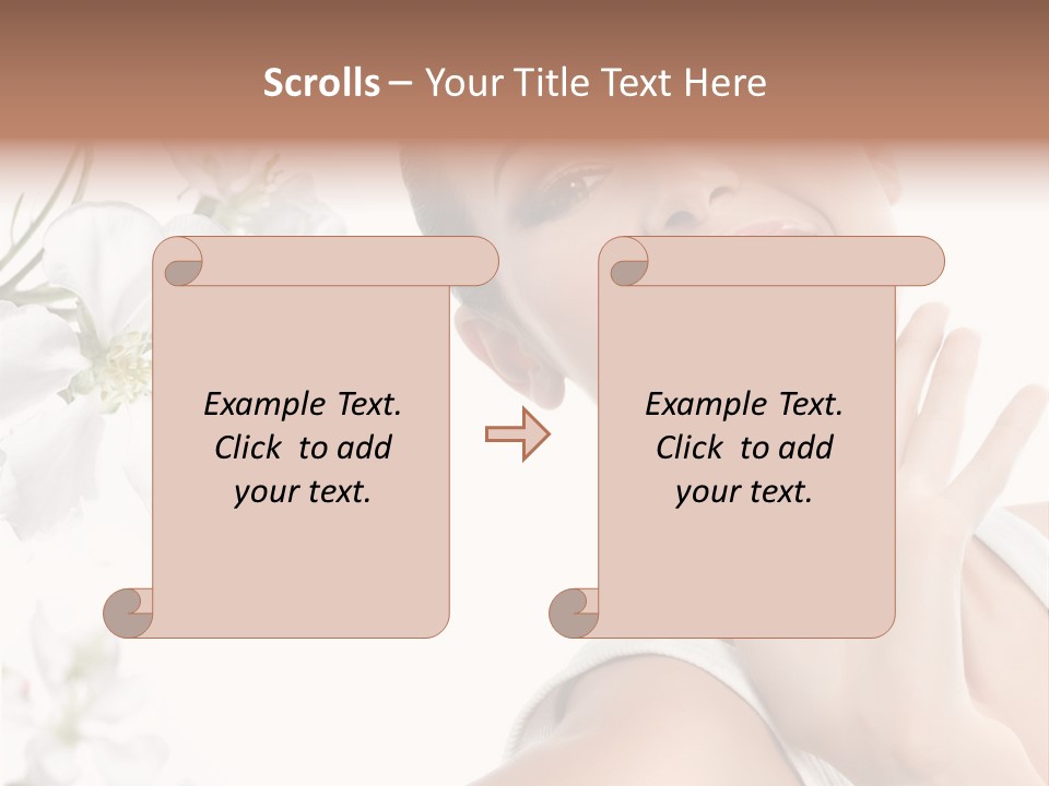 Spa Romantic Hands PowerPoint Template