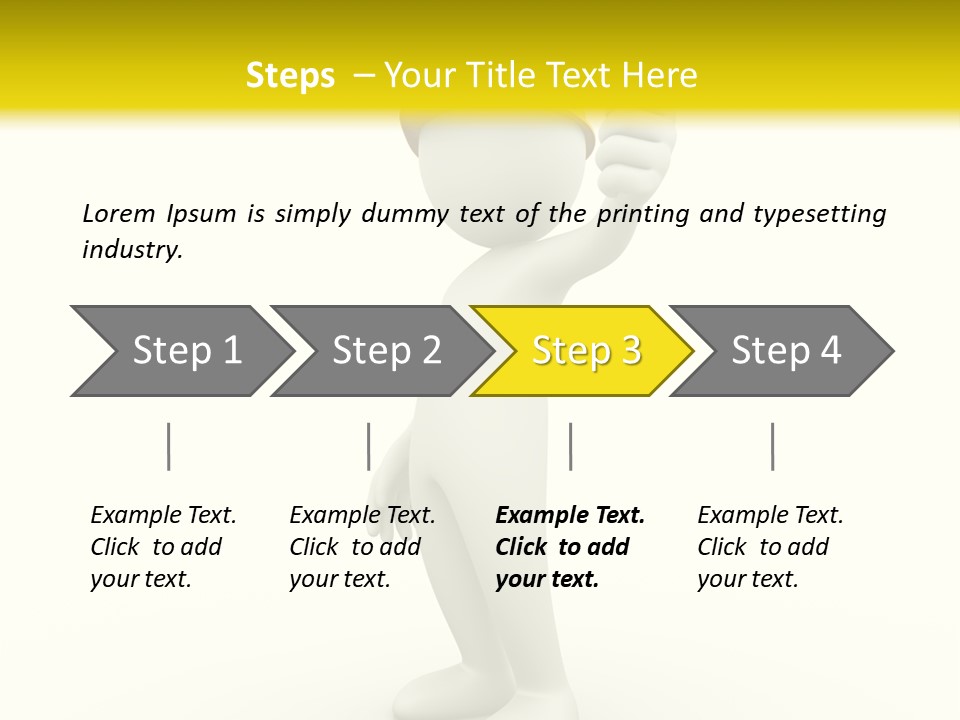 Worker Like Orange PowerPoint Template