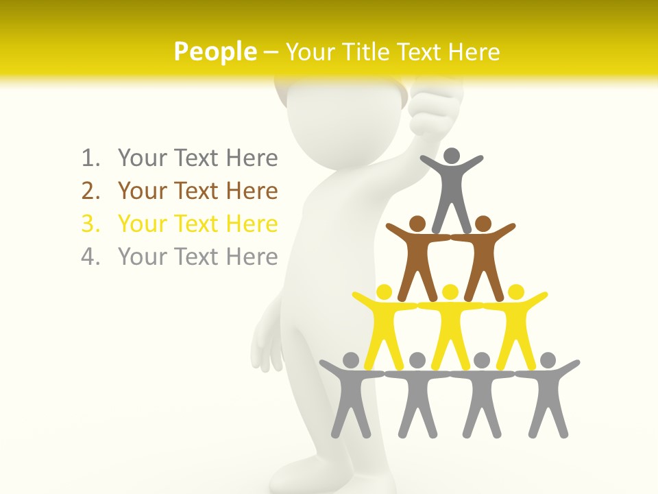 Worker Like Orange PowerPoint Template