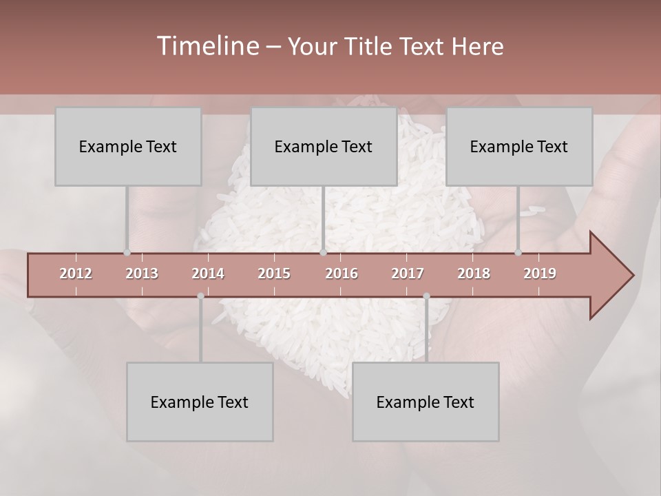 A Person Holding A Pile Of Rice In Their Hands PowerPoint Template