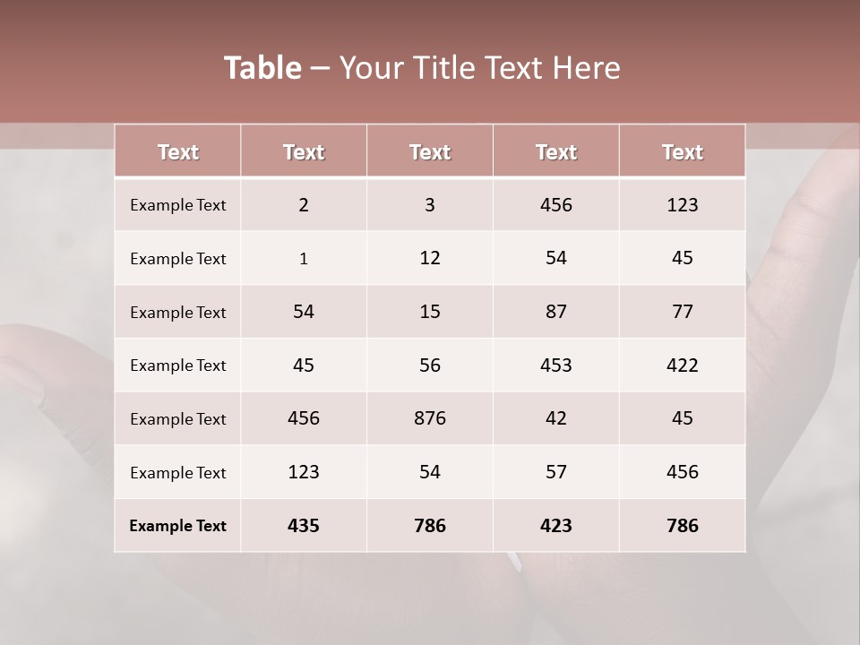 A Person Holding A Pile Of Rice In Their Hands PowerPoint Template