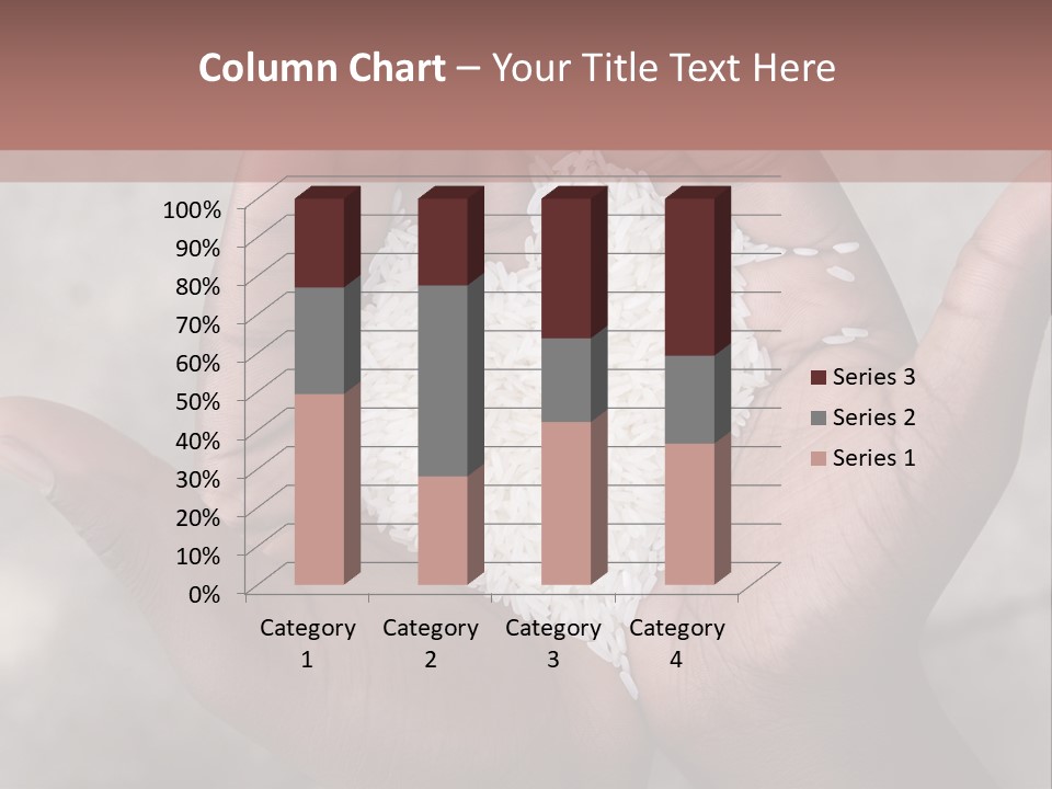 A Person Holding A Pile Of Rice In Their Hands PowerPoint Template