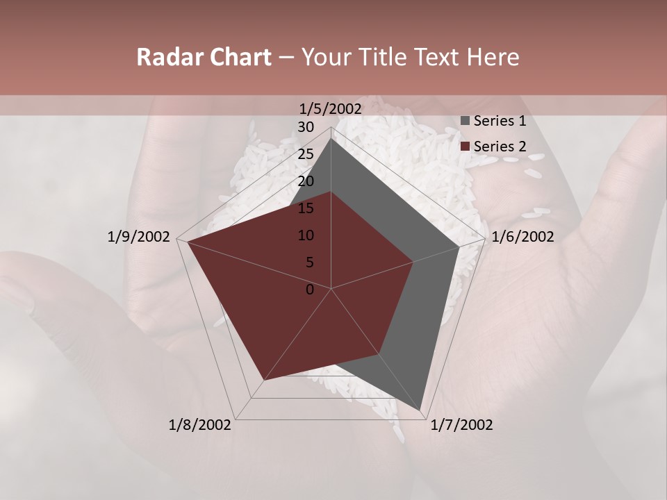 A Person Holding A Pile Of Rice In Their Hands PowerPoint Template