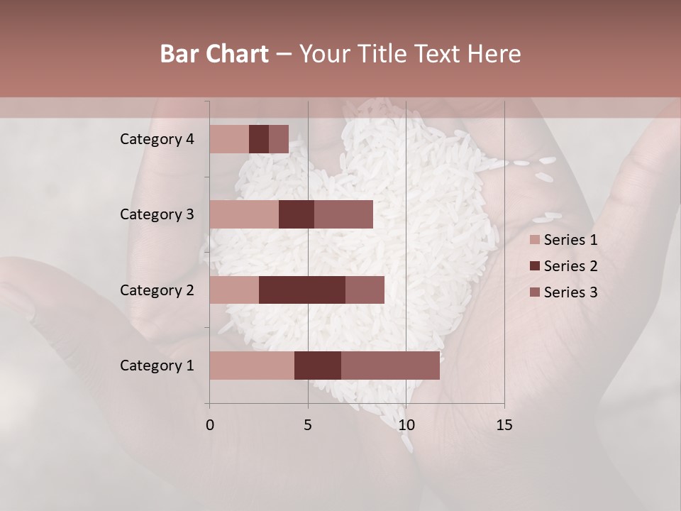 A Person Holding A Pile Of Rice In Their Hands PowerPoint Template