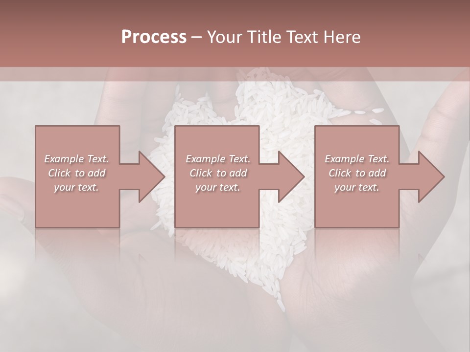 A Person Holding A Pile Of Rice In Their Hands PowerPoint Template
