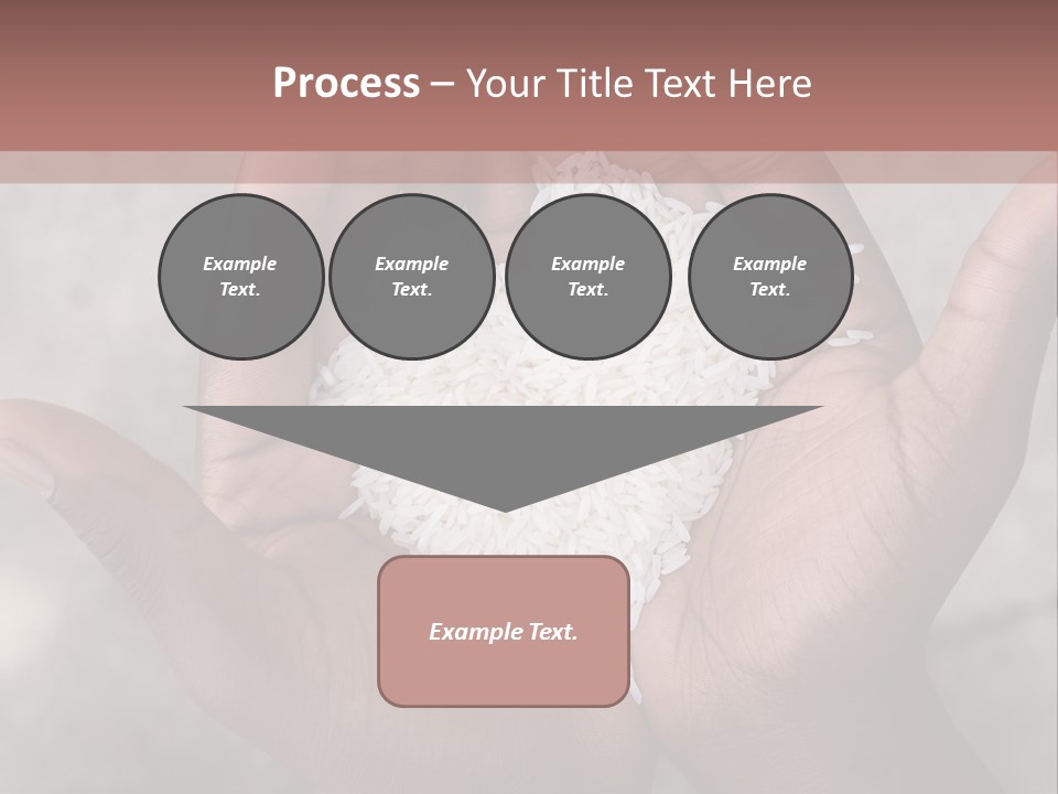 A Person Holding A Pile Of Rice In Their Hands PowerPoint Template