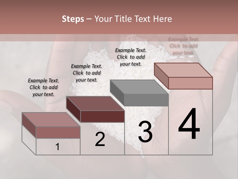 A Person Holding A Pile Of Rice In Their Hands PowerPoint Template