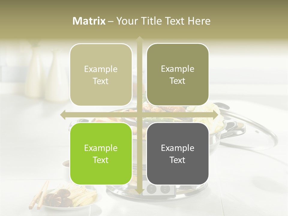 Lettuce Japanese Food Aluminum Pot PowerPoint Template