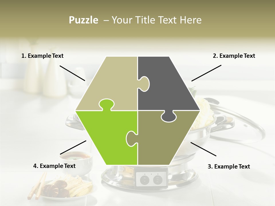 Lettuce Japanese Food Aluminum Pot PowerPoint Template