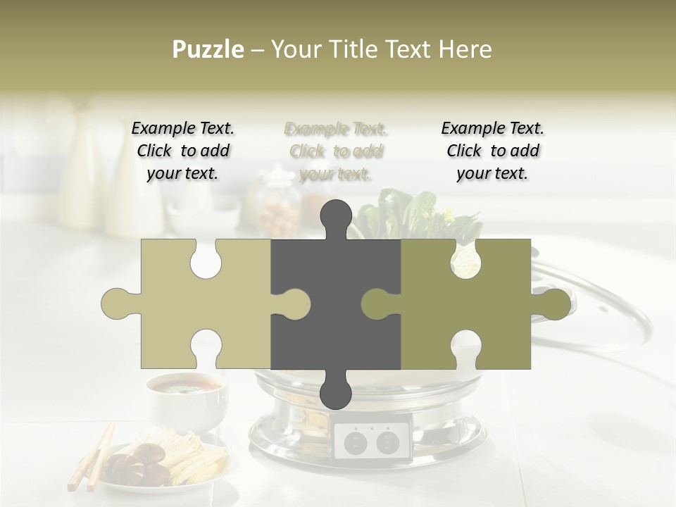 Lettuce Japanese Food Aluminum Pot PowerPoint Template