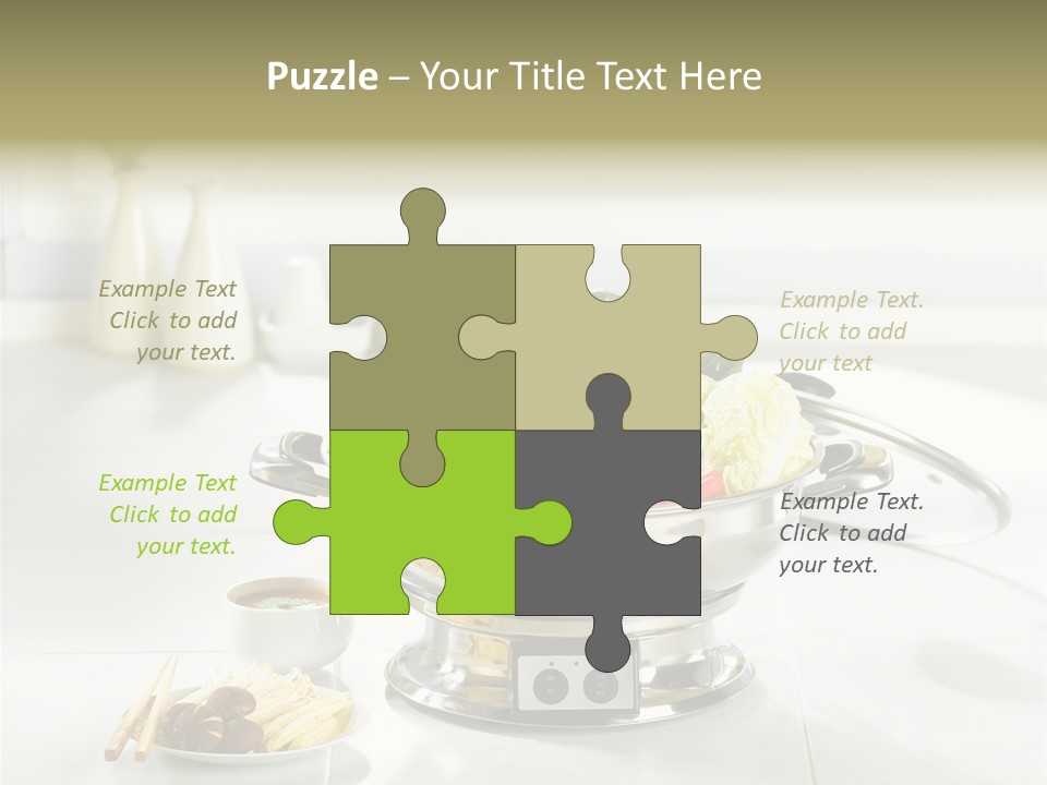 Lettuce Japanese Food Aluminum Pot PowerPoint Template