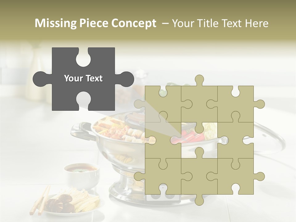 Lettuce Japanese Food Aluminum Pot PowerPoint Template