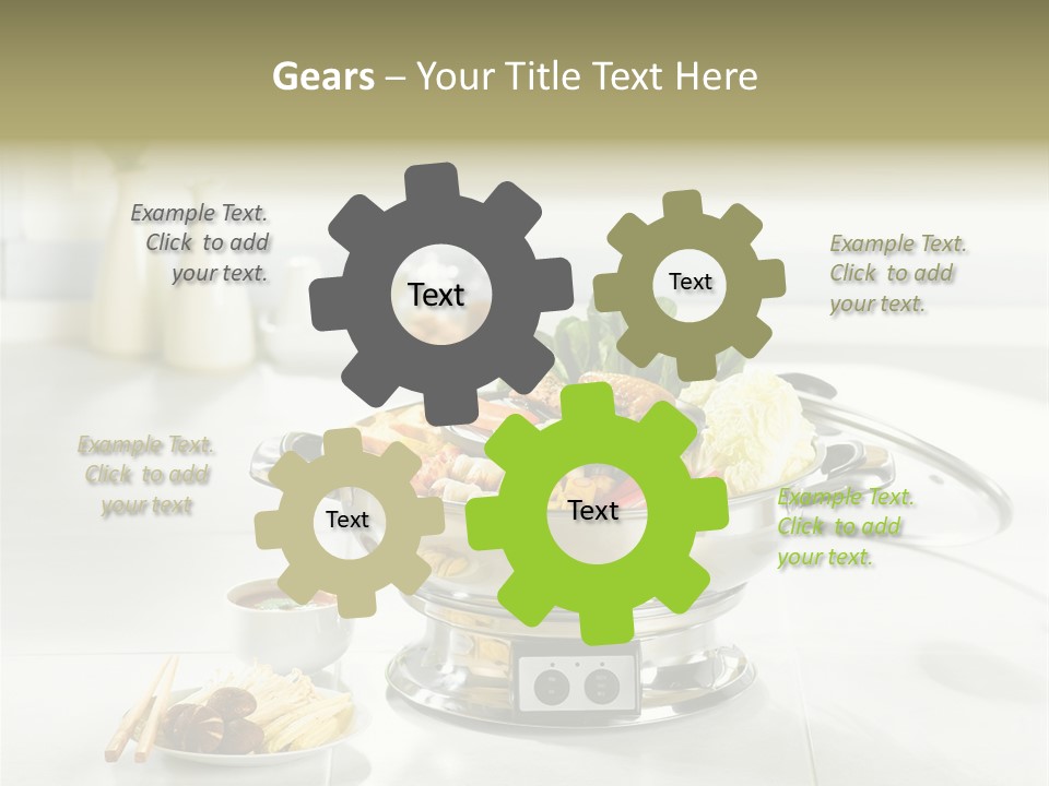 Lettuce Japanese Food Aluminum Pot PowerPoint Template