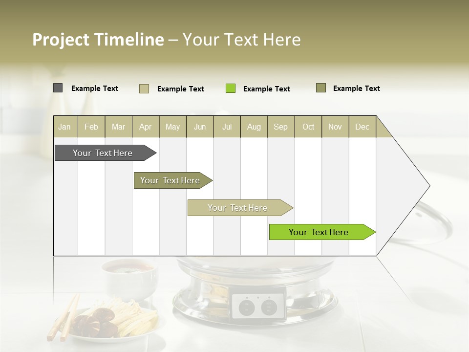 Lettuce Japanese Food Aluminum Pot PowerPoint Template