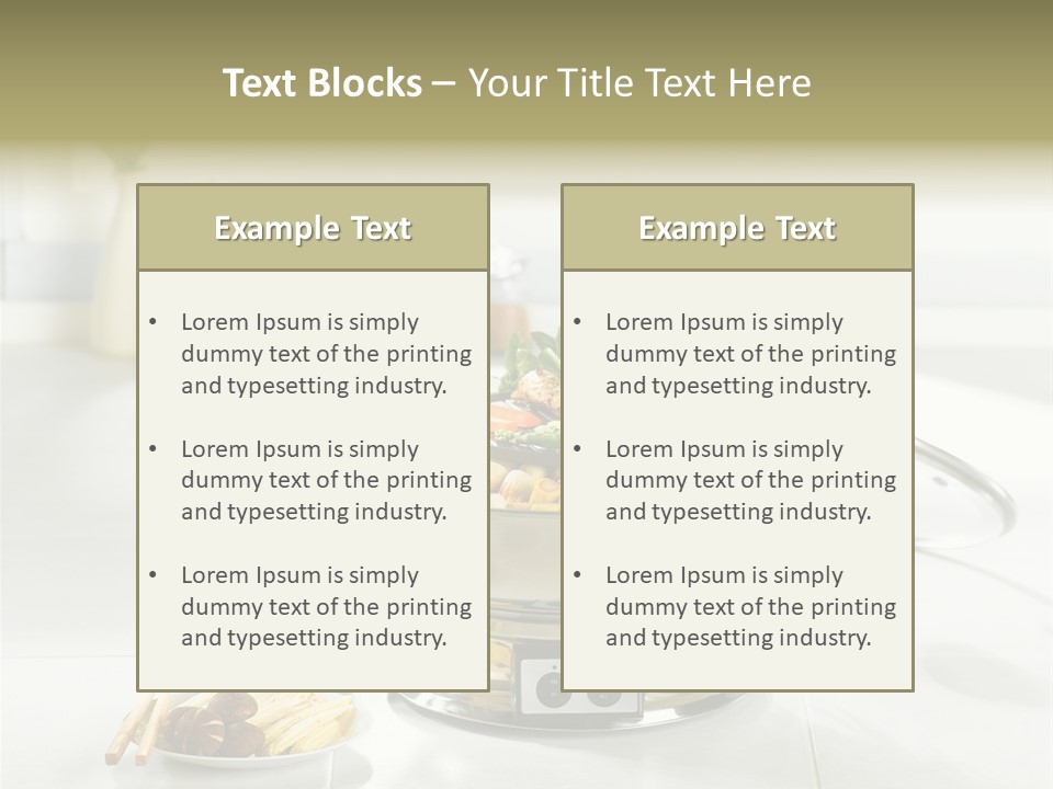 Lettuce Japanese Food Aluminum Pot PowerPoint Template