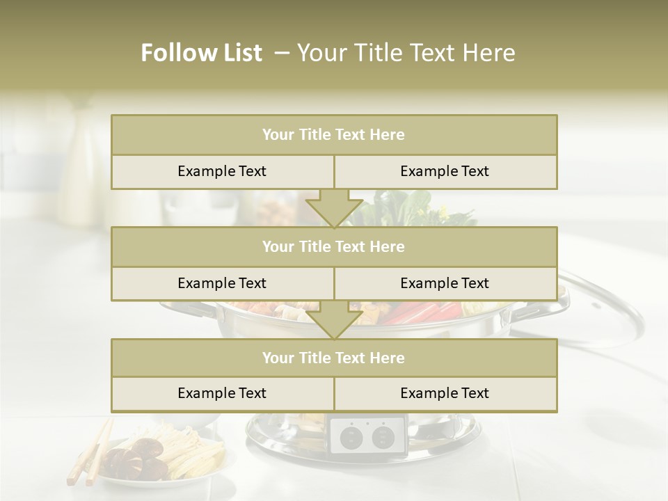 Lettuce Japanese Food Aluminum Pot PowerPoint Template