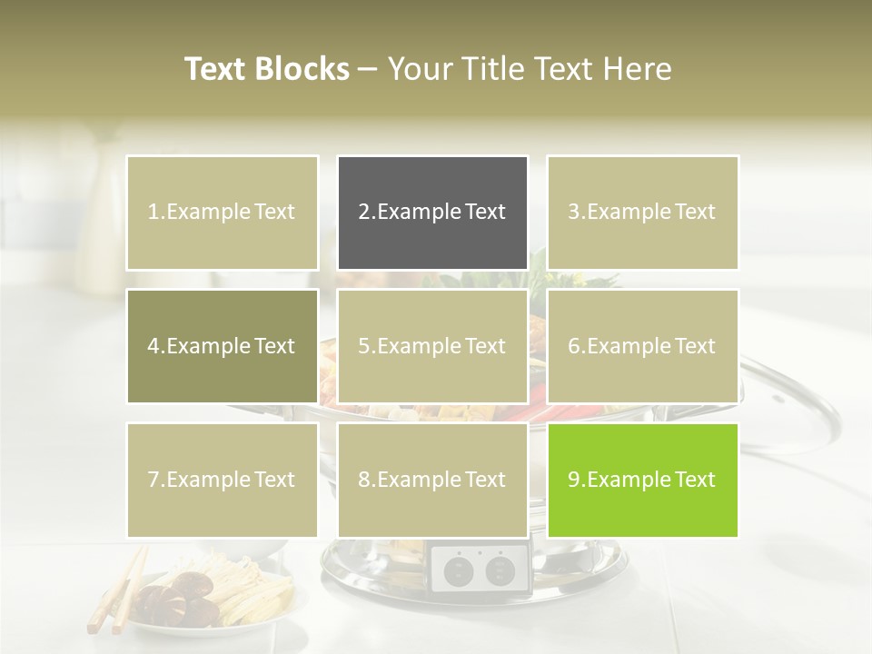 Lettuce Japanese Food Aluminum Pot PowerPoint Template