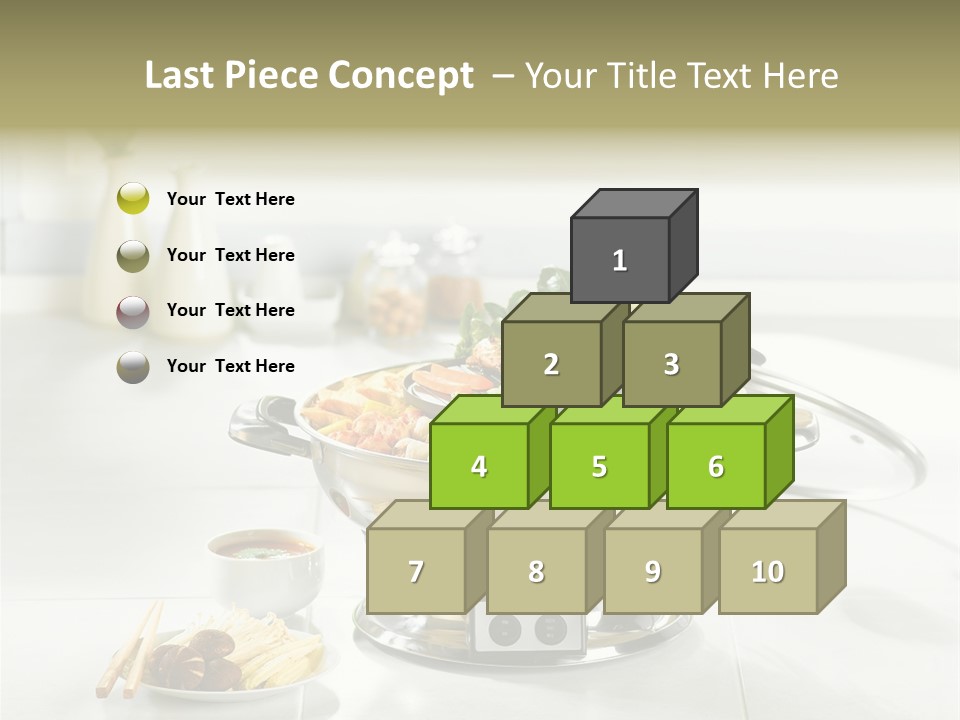 Lettuce Japanese Food Aluminum Pot PowerPoint Template