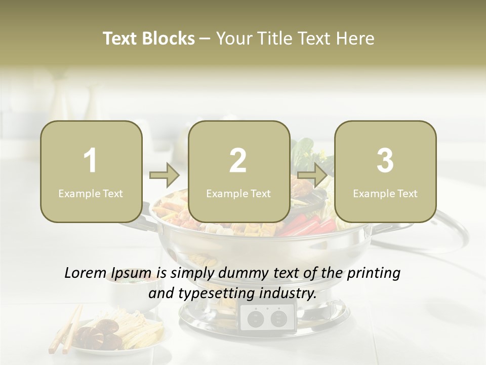 Lettuce Japanese Food Aluminum Pot PowerPoint Template