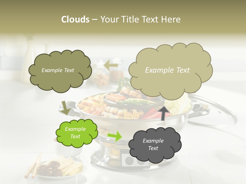 Lettuce Japanese Food Aluminum Pot PowerPoint Template