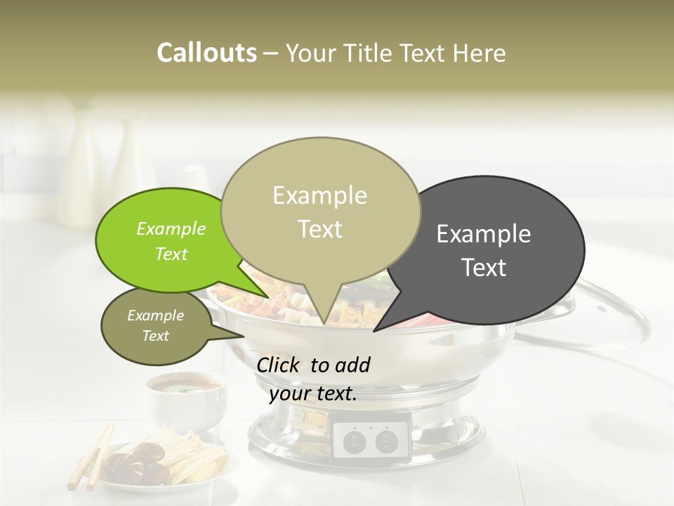 Lettuce Japanese Food Aluminum Pot PowerPoint Template