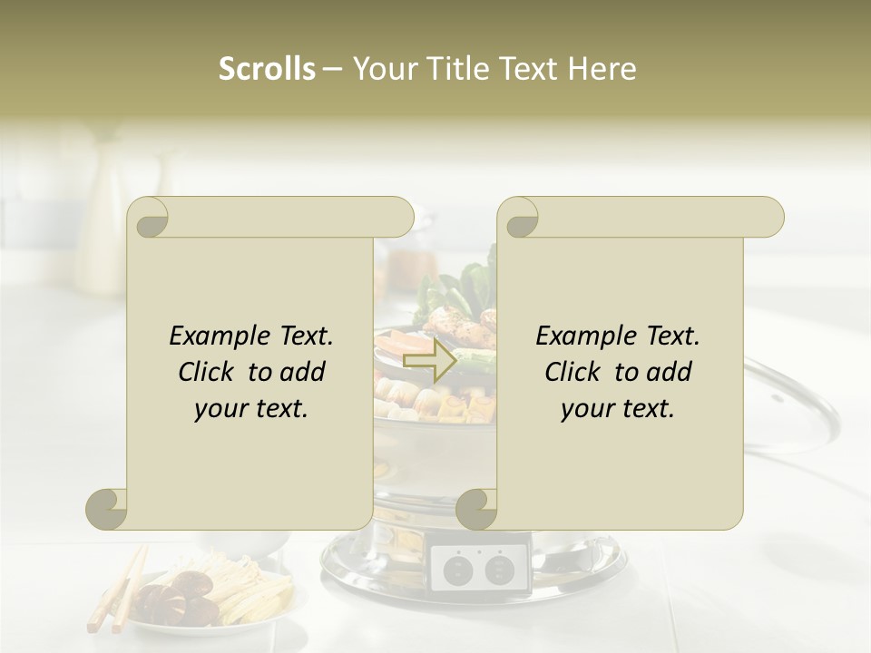 Lettuce Japanese Food Aluminum Pot PowerPoint Template