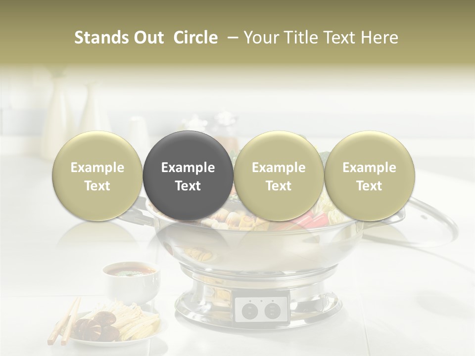 Lettuce Japanese Food Aluminum Pot PowerPoint Template