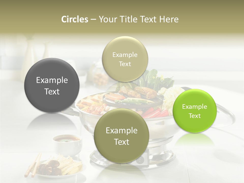 Lettuce Japanese Food Aluminum Pot PowerPoint Template