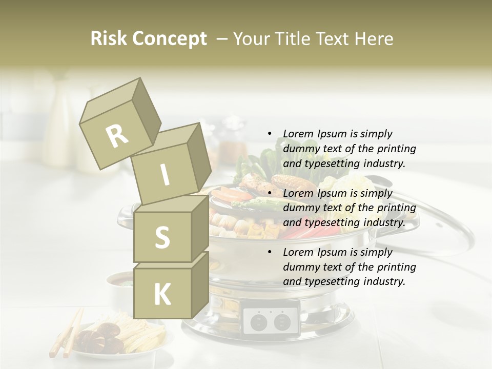 Lettuce Japanese Food Aluminum Pot PowerPoint Template