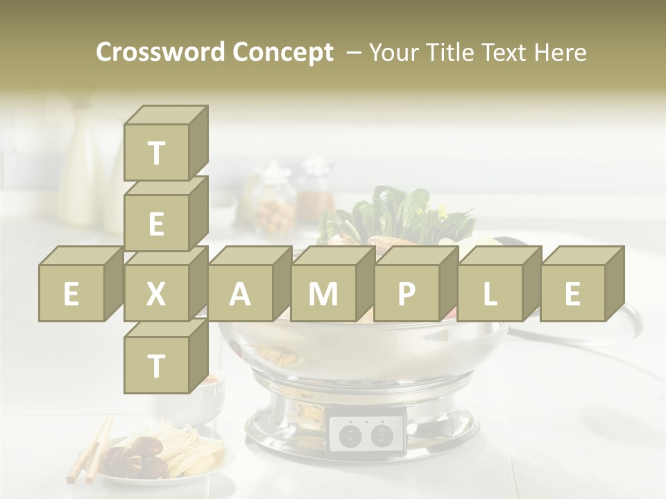 Lettuce Japanese Food Aluminum Pot PowerPoint Template