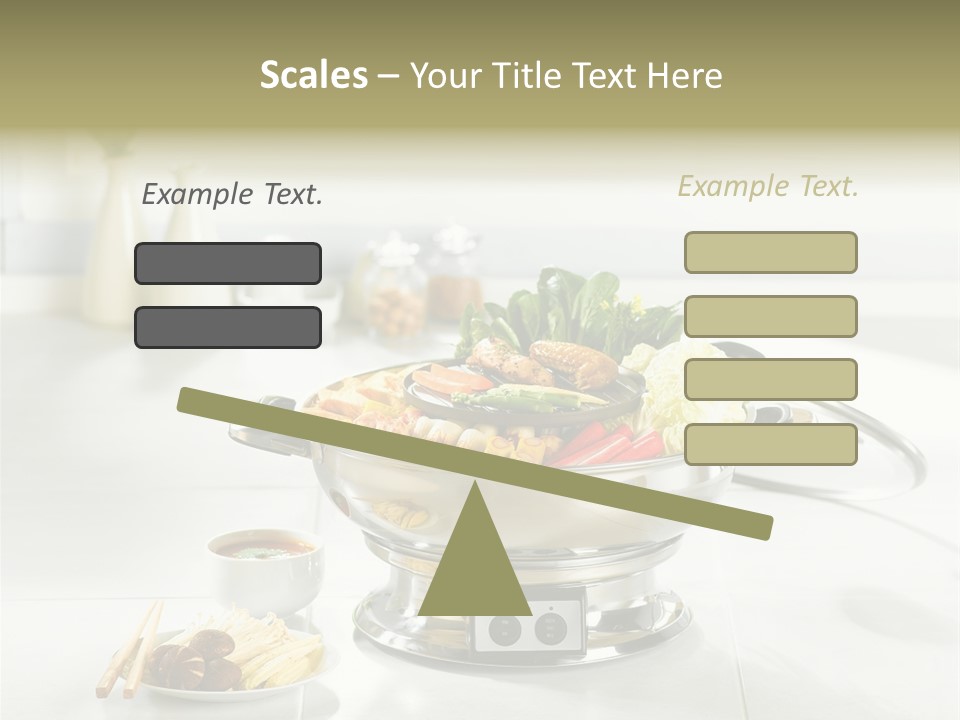 Lettuce Japanese Food Aluminum Pot PowerPoint Template