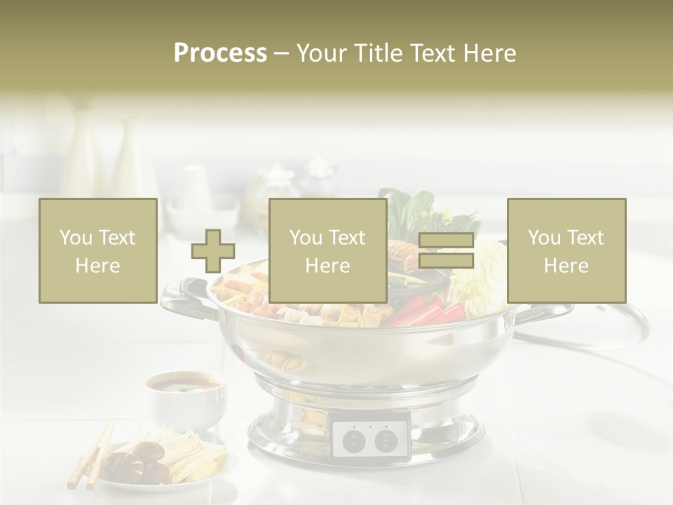 Lettuce Japanese Food Aluminum Pot PowerPoint Template