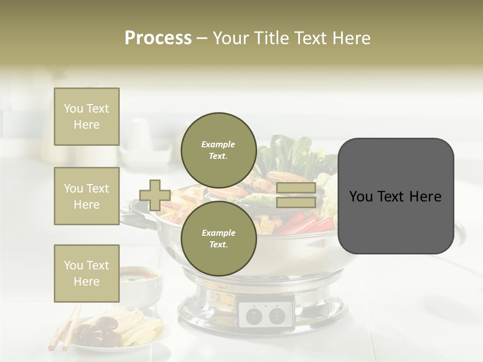Lettuce Japanese Food Aluminum Pot PowerPoint Template