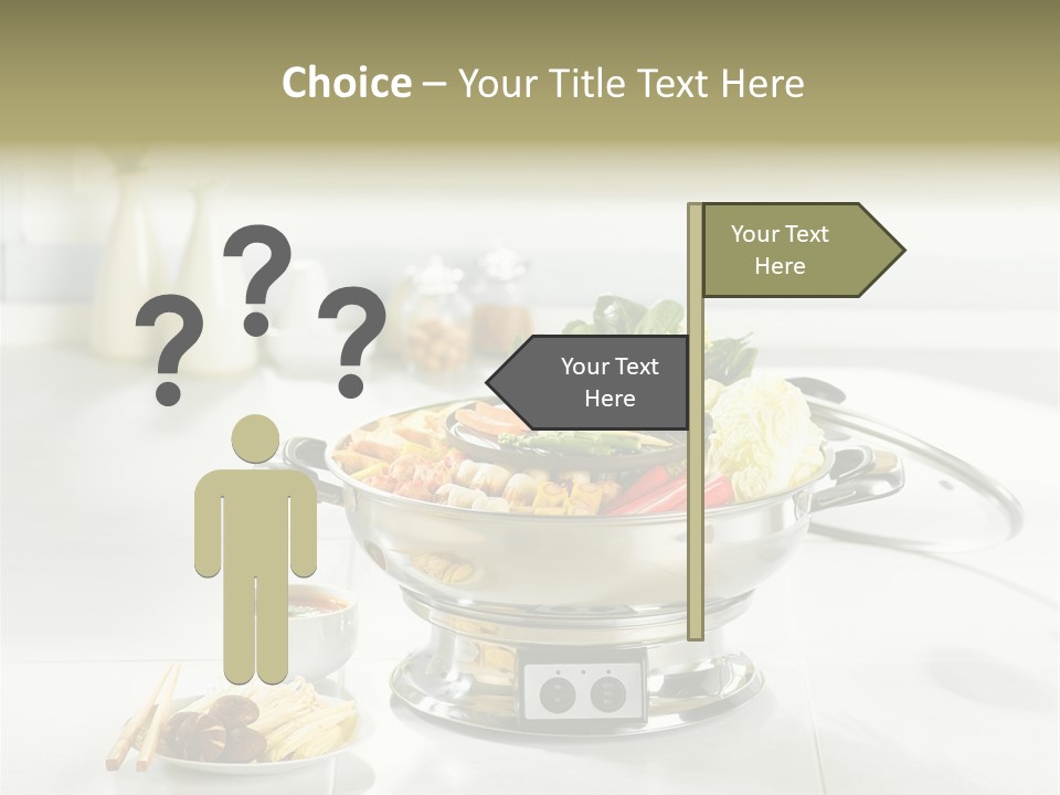 Lettuce Japanese Food Aluminum Pot PowerPoint Template