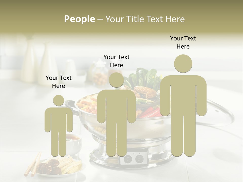 Lettuce Japanese Food Aluminum Pot PowerPoint Template