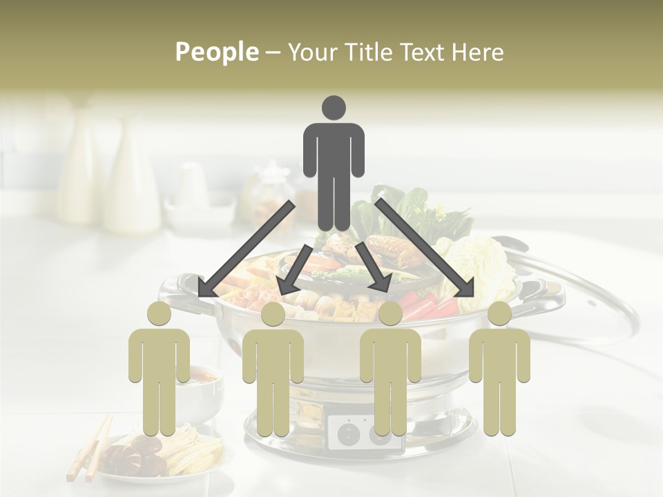 Lettuce Japanese Food Aluminum Pot PowerPoint Template