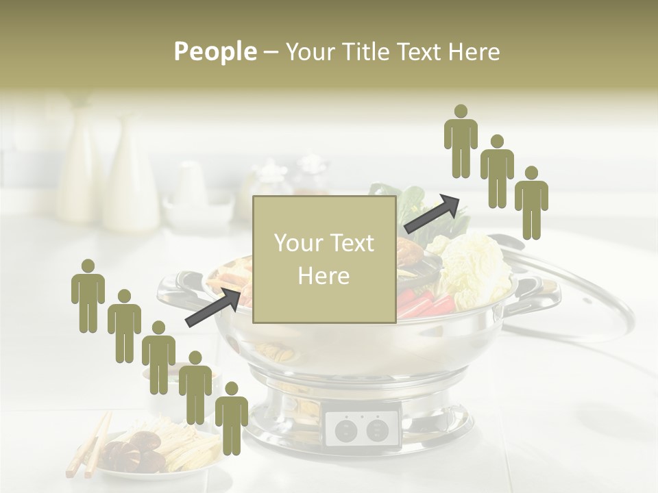 Lettuce Japanese Food Aluminum Pot PowerPoint Template