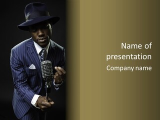 Suit Rich Male PowerPoint Template