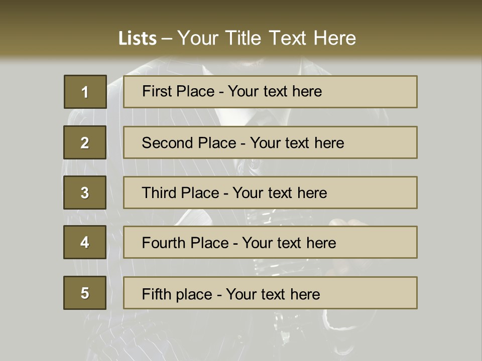 Suit Rich Male PowerPoint Template