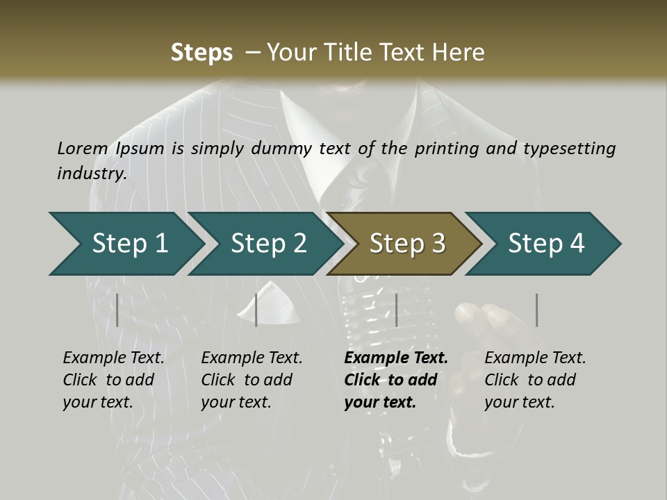 Suit Rich Male PowerPoint Template