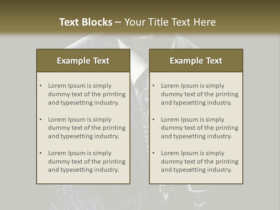 Suit Rich Male PowerPoint Template