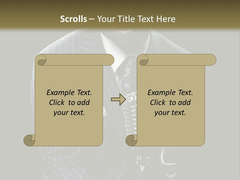 Suit Rich Male PowerPoint Template