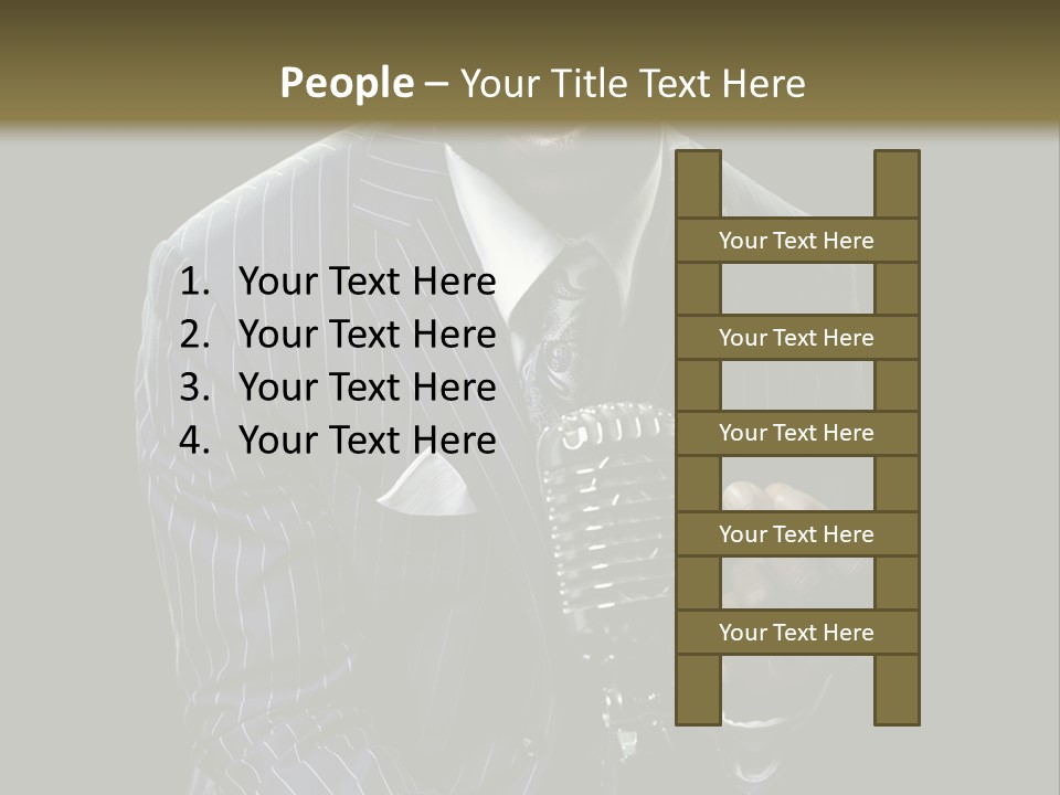 Suit Rich Male PowerPoint Template