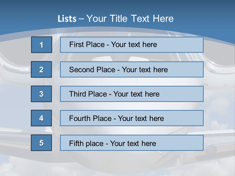 Freedom Aviation Fuselage PowerPoint Template